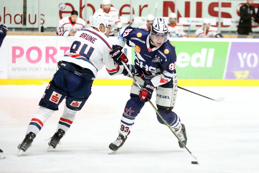 Die Towerstars unterlagen im Hinspiel den Kassel Huskies beim 0:1 denkbar knapp. Bild: Kim Enderle